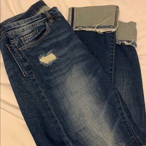 Blank NYC Deep Cuff Straight Jean